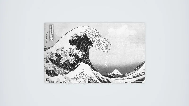 Hokusai Wave Mono Spielmatte