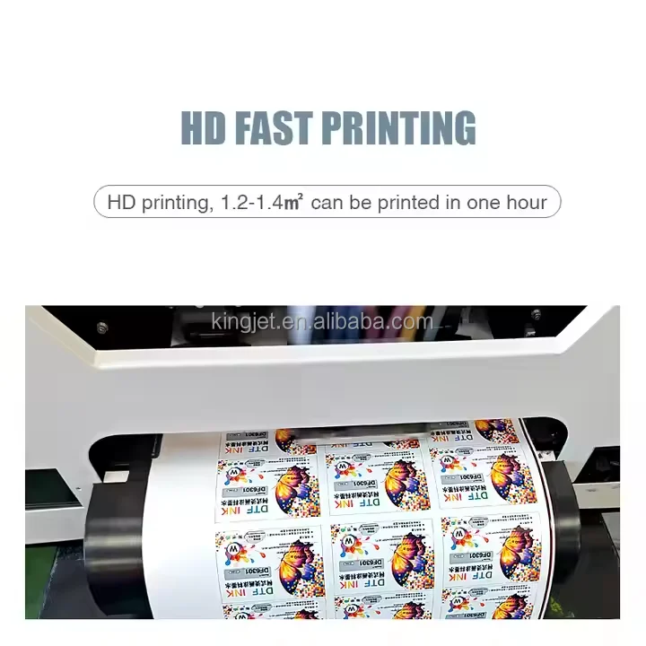 2025 New Xp600 Head A3 A4 Size Inkjet Sticker Printer Roll to Roll Label Printing Machine With Roll Film Label Printer