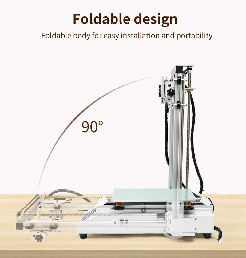 TRONXY MOORE 2 PRO High-Speed 3D Printer for Pottery & Ceramic Clay 255*255*260 mm Automatic Folding Design
