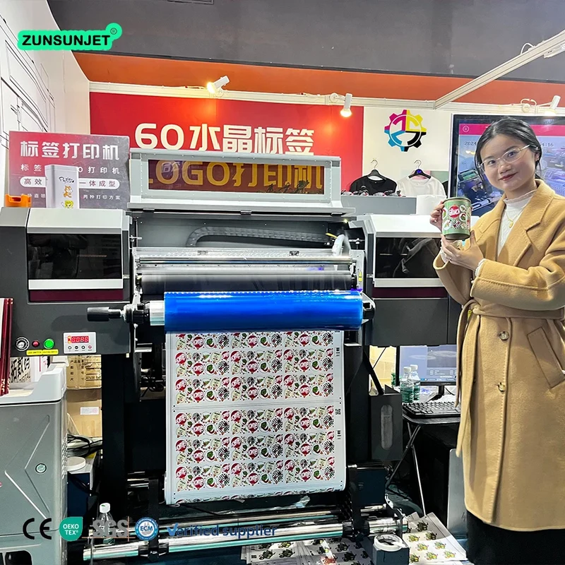 60 Cm Uv Dtf Gold Foil Printer Printing Ab Glue Varnish Embroidery Printer