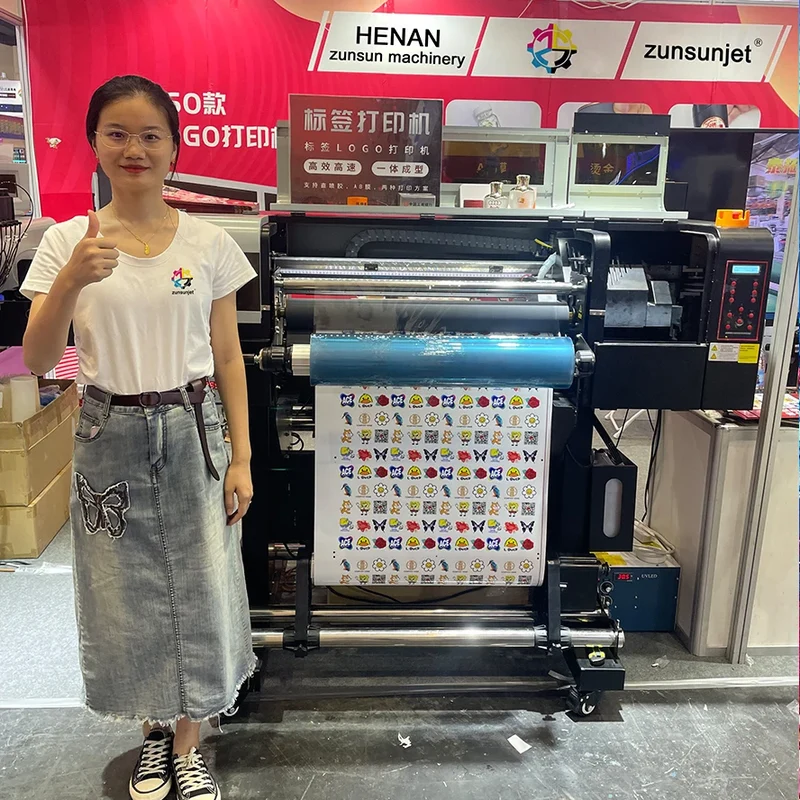 60 Cm Uv Dtf Gold Foil Printer Printing Ab Glue Varnish Embroidery Printer