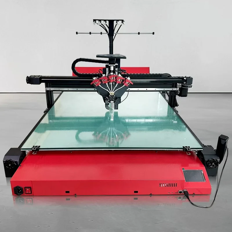 5-in-1 Large Industrial 3D Color Printer with 5 Extruders Wi-Fi Die Mold & PLA Material Support for 3D Printing