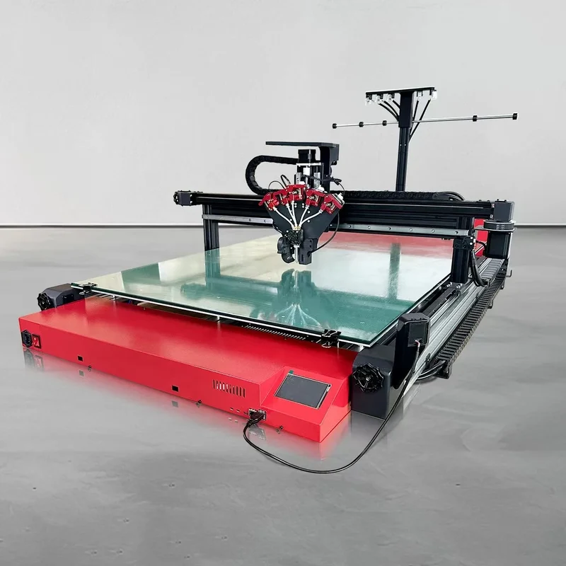5-in-1 Large Industrial 3D Color Printer with 5 Extruders Wi-Fi Die Mold & PLA Material Support for 3D Printing