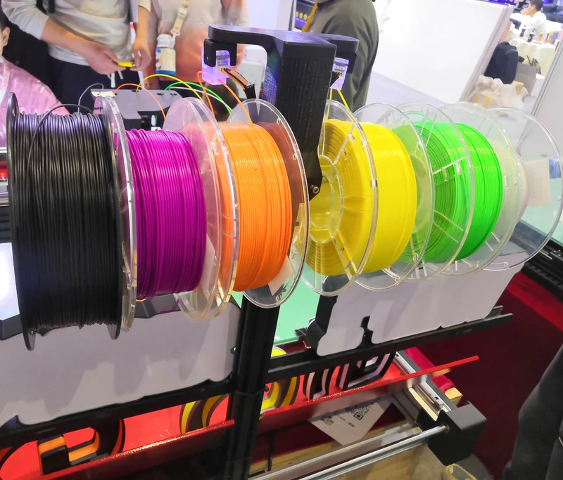 5-in-1 Large Industrial 3D Color Printer with 5 Extruders Wi-Fi Die Mold & PLA Material Support for 3D Printing