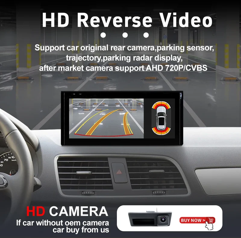 For Audi Q3 2013-2019 Android Wireless Car Multimedia Music Player HD Reverse 10.25 Inch Linux Navi Carplay