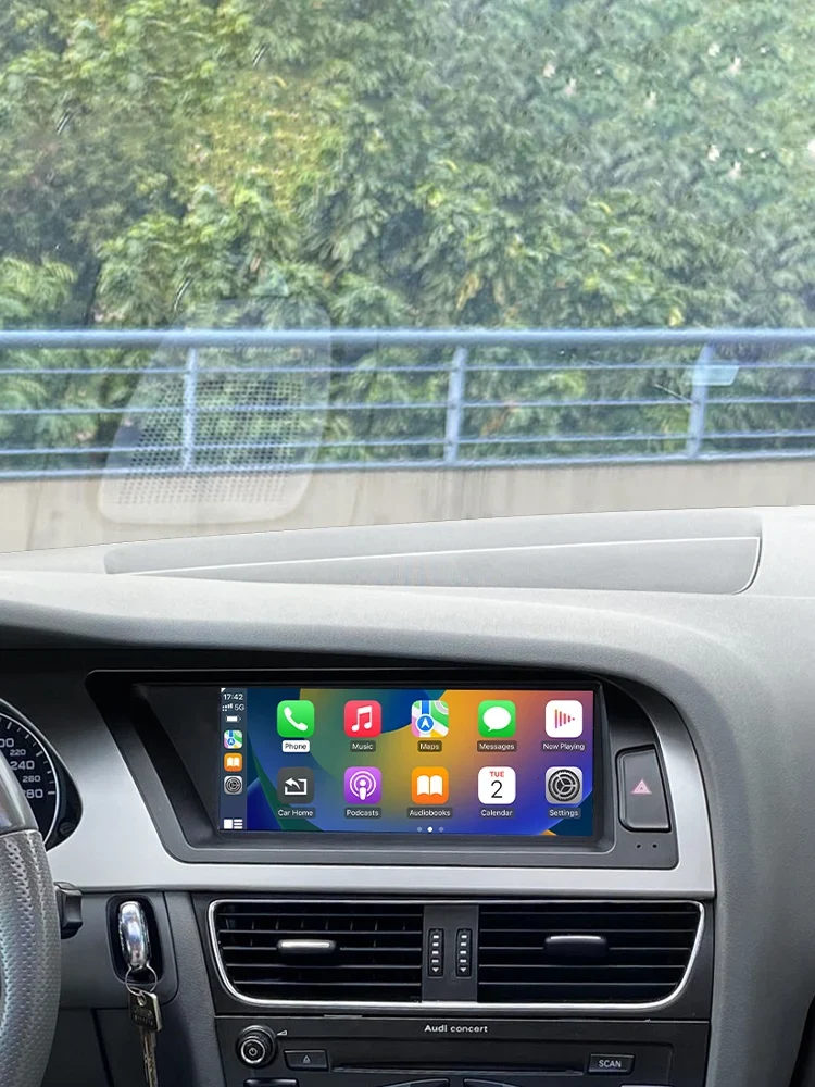 Wireless Touch Screen Navi CarPlay & Android Auto Linux Radio Carplay for Audi A4 B8 2009-2016
