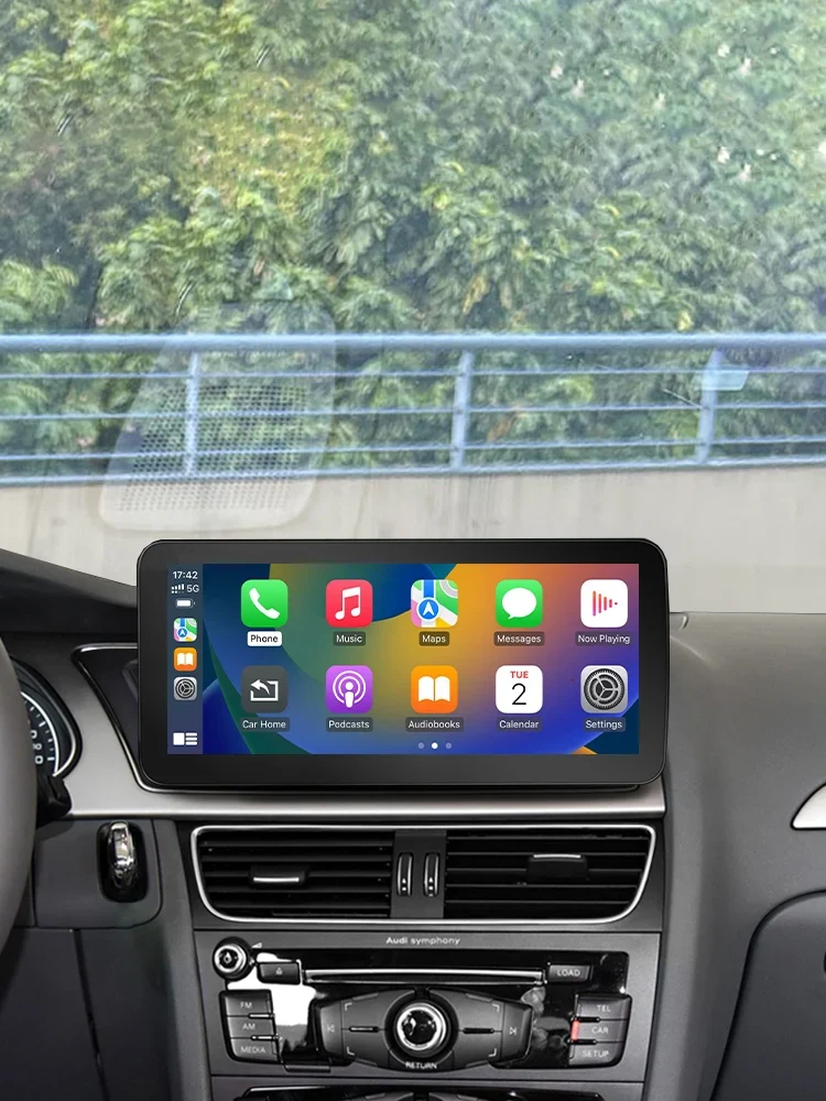 SENCH Wireless Carplay Adapter Portable Stereo Car Play Android Auto Multimedia for Audi A4 B8 A5 2009-2016