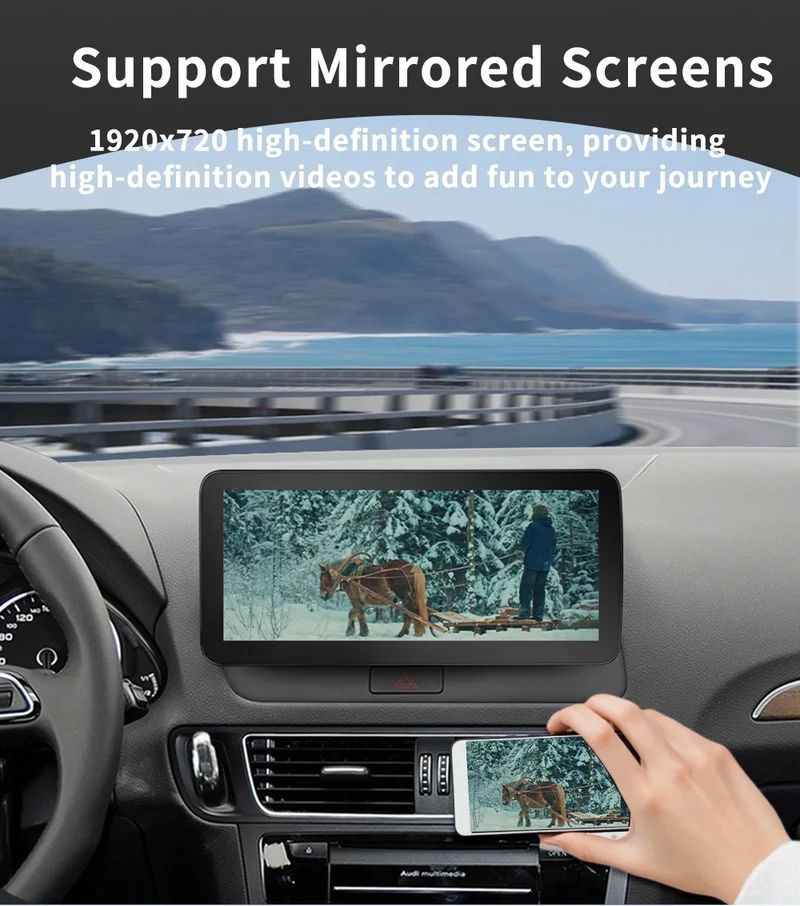 Navigation GPS 360 Panorama AutoLinux Wireless CarPlay for Audi Q5 Car Multimedia Player 2009-2016