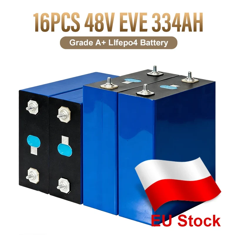 Best Seller Poland Stock X 16PCS EVE 334AH 10 Years Warranty Matched and Tested Grade A+