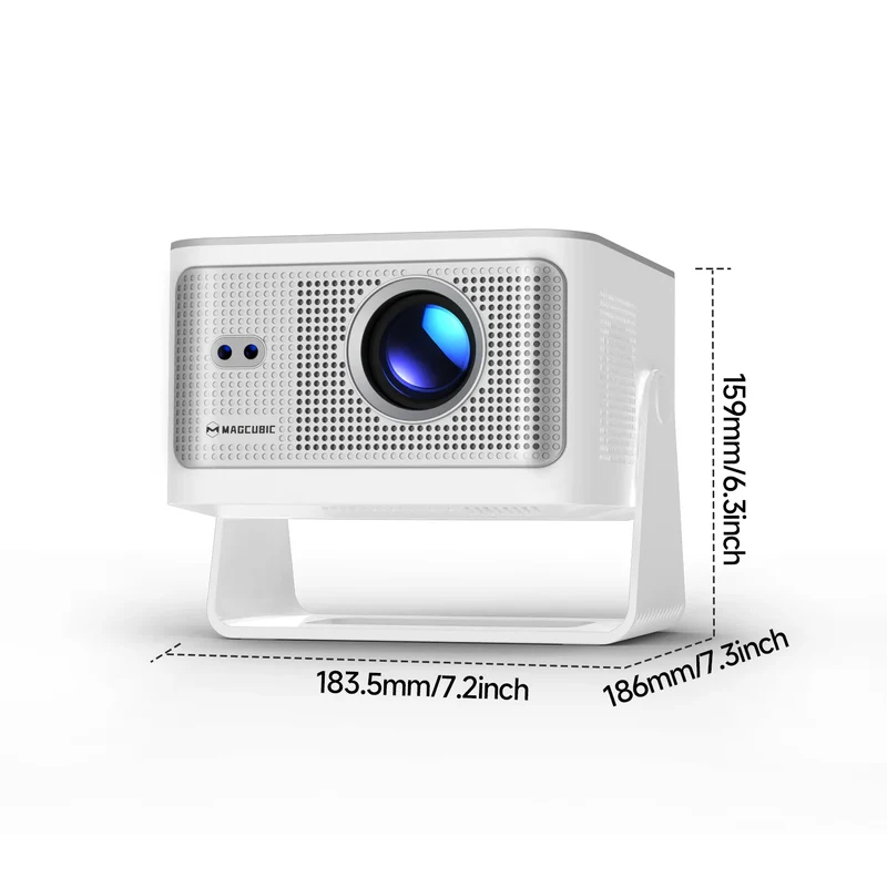 Portable HY350MAX MAGCUBIC Auto Focus Smart Projector 1080P 8K Support Android14 WiFi6 BT5.4 2+16G Portable Video Home Theater