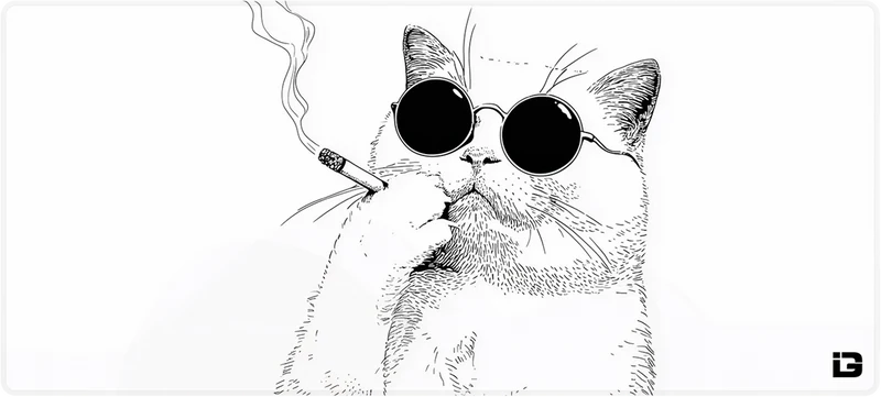 Rauchende Katze