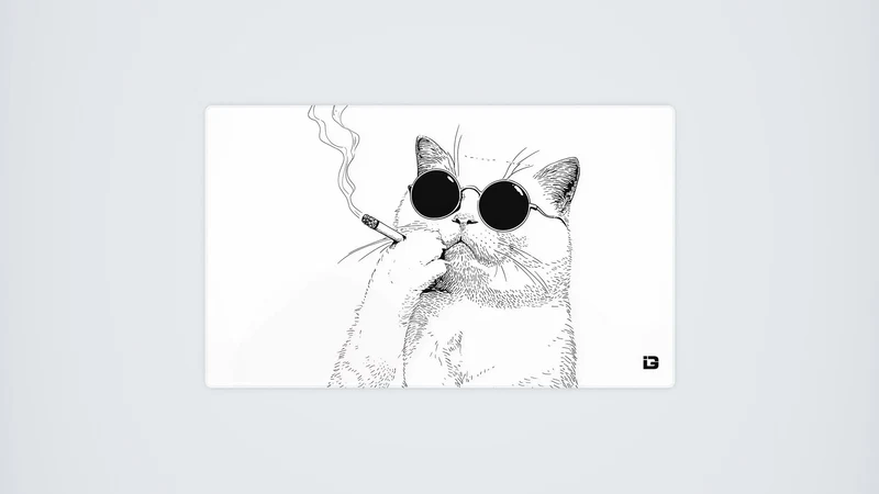 Rauchende Katze