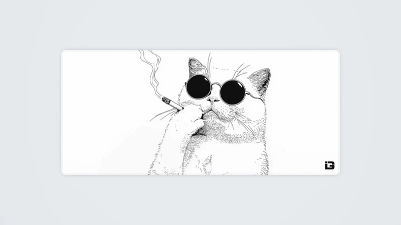 Rauchende Katze