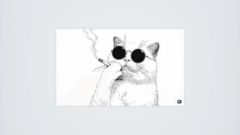 Rauchende Katze
