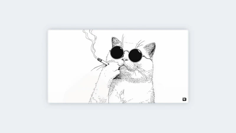 Rauchende Katze