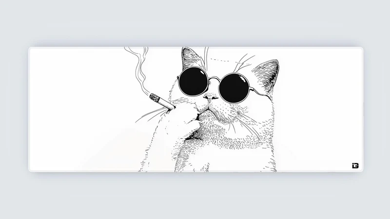 Rauchende Katze