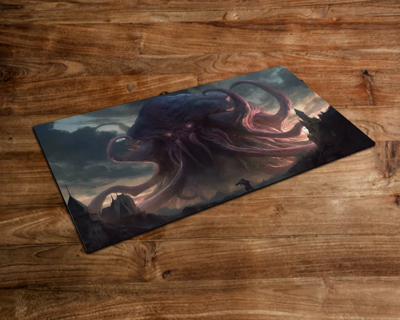 Castle Crusher of the Octopus Abyss - MTG Playmat - 24x14 Inches - Playmat for TCG - Handcrafted