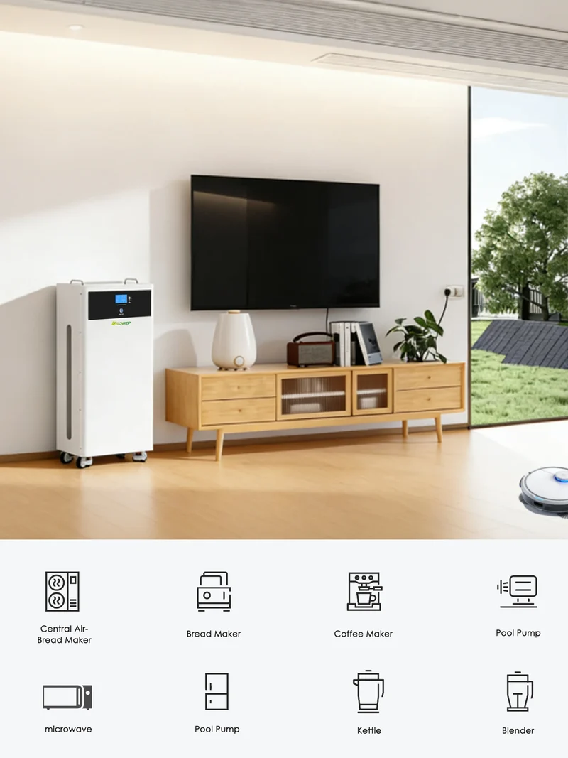 Eu Stock 6000 cycles 16Kwh Solar Energy Storage System 51.2V 314Ah Lifepo4 Lithium Battery with Wheels