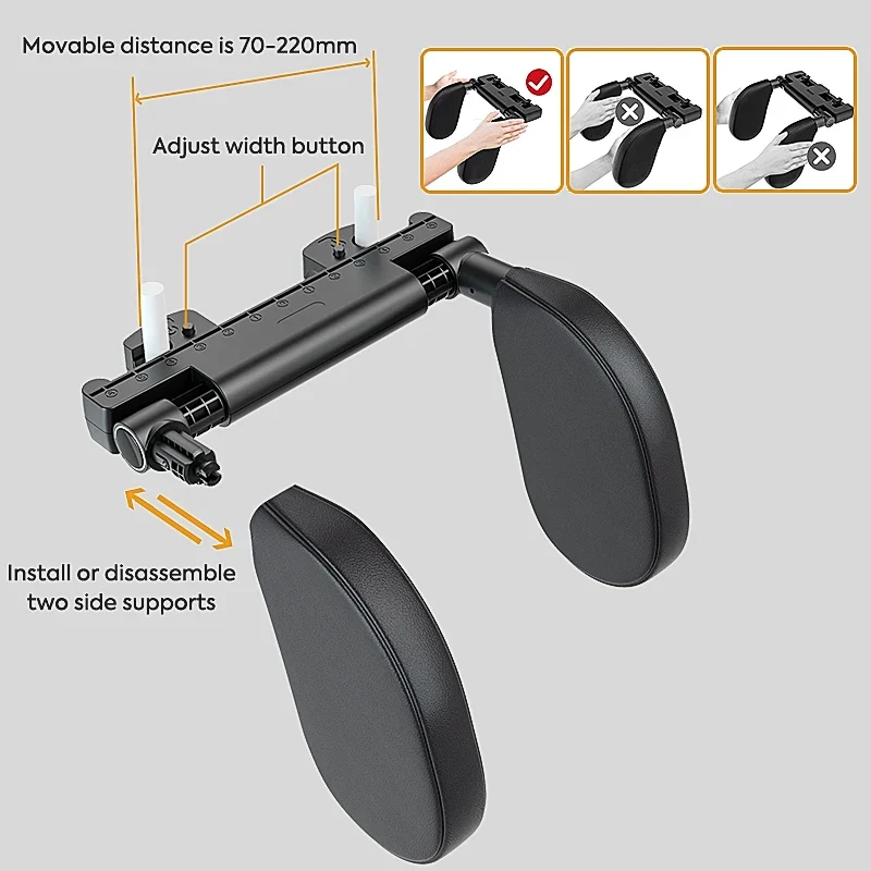 Adjustable Car Headrest Pillow for Car Travel Sleeping Ship From Poland Fast Delivery to Europe
