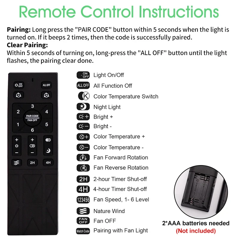 Poland in Stock Modern Dual Finish Blades 6-Speed Quiet DC Motor 3CCT LED Remote Control Patio Garage Ceiling Fan with Lights