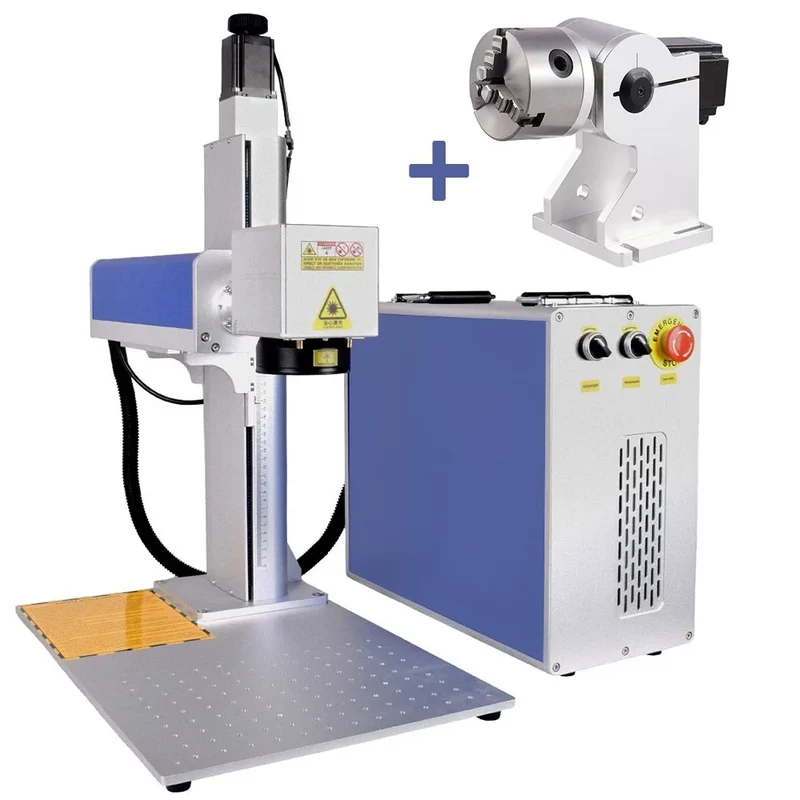 EU Stock Scotle Portable 60W JPT M7 MOPA BSL 2.5D XDING Fiber Laser Marking Machine for Relief Deep Metal Mark Engraving Maker