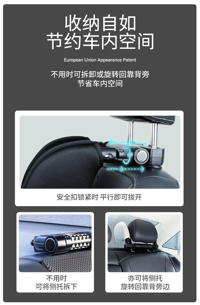 Adjustable Car Seat Headrest Pillow for Travel Sleeping, Ship From Poland, Ready to Ship, Fast Delivery to Europe
