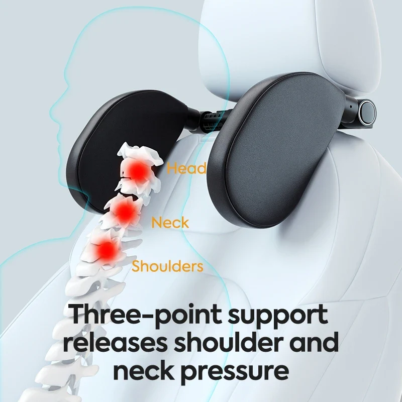 Adjustable Car Seat Headrest Pillow for Travel Sleeping, Ship From Poland, Ready to Ship, Fast Delivery to Europe