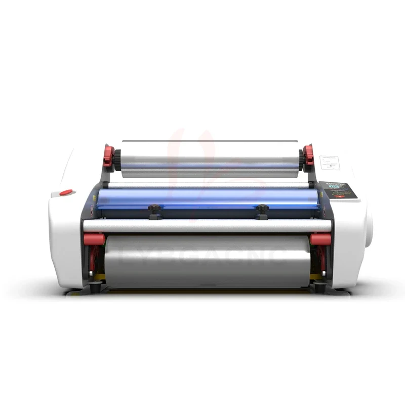 FY-350DL English Version 220V Photo Cold Hot Laminator Rolling Device Desktop A3 A4 Paper Laminating Machine Four Roller Film