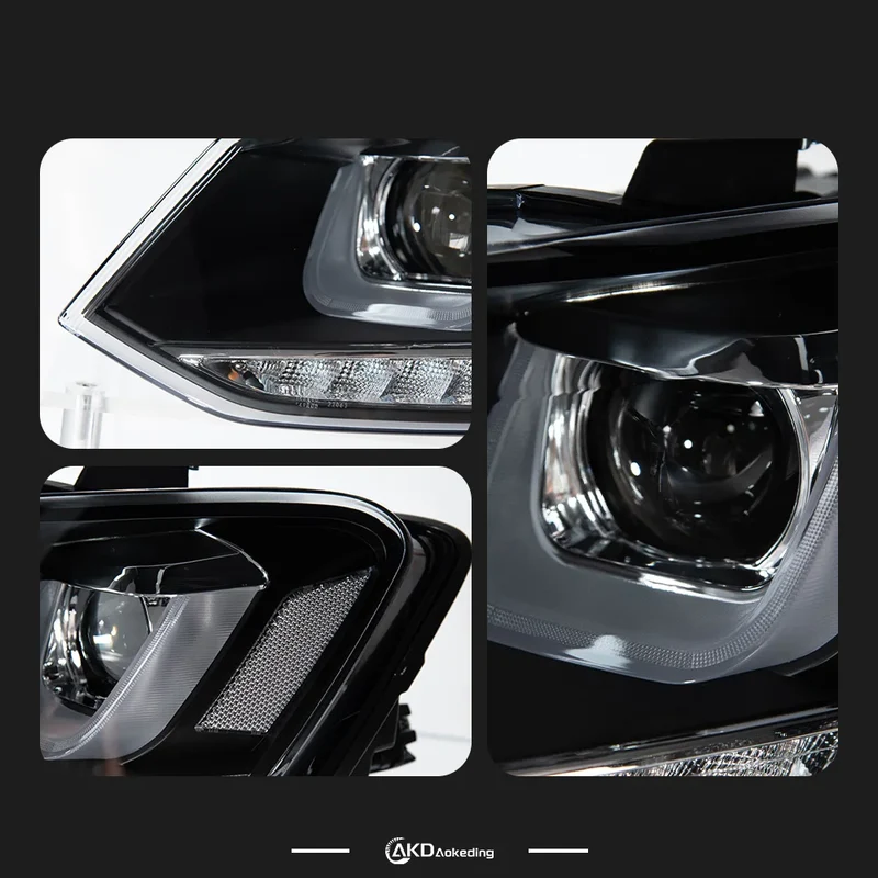 2PCS Car Styling Head Lamp for Polo 2011-2018 Led Headlight Projector Lens Front Lights DRL Signal Automotive Accessory