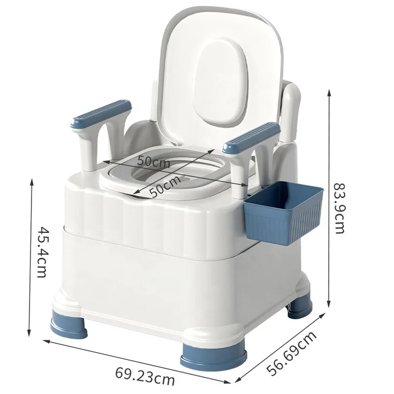 Portable Toilet Outdoor Camping Load Anti-slip Adult Children Mobile Toilet for Home Hospital Travel Plastic Toilet