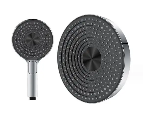 2 Way Built in Wall Concealed Mount Chrome Plated Brass Rainfall High Pressure Douche Square Thermostatic Shower Set