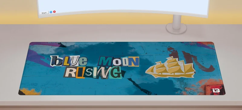 Blauer Mond steigt auf