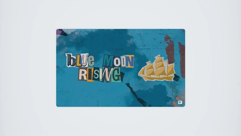 Blauer Mond steigt auf