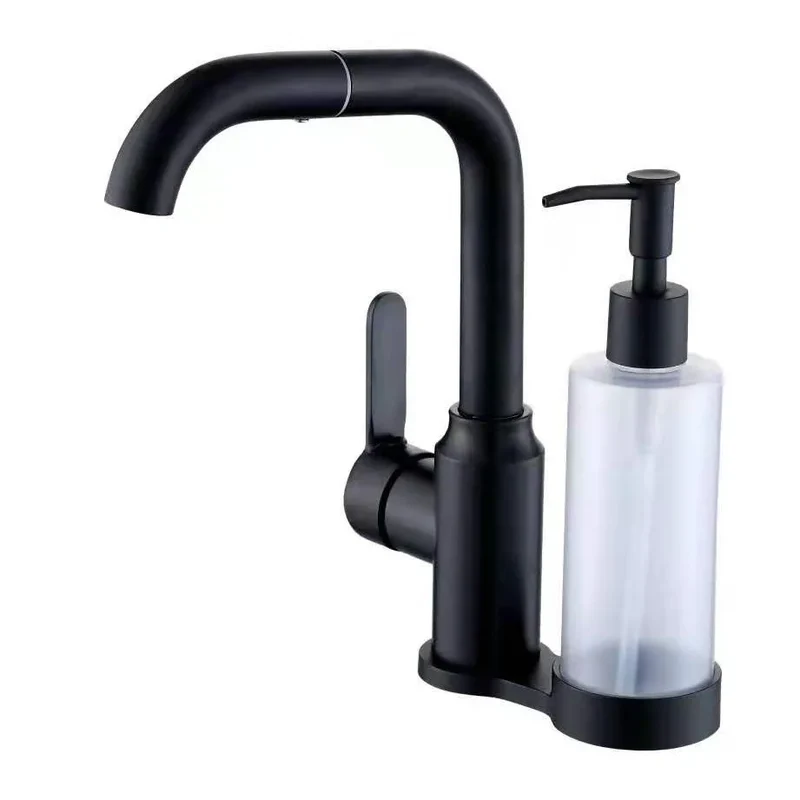 Foam Soap Dispenser Hotel Use Kitchen Sink Counter Press ABS Plastic Basin Faucet Factory Price