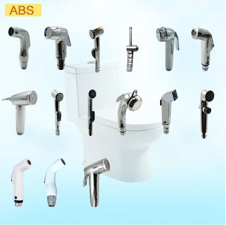 Hot Selling Shattaf T -Valve & Adjustable Jet Spray Bidet Set Chrome Handheld Bidet Gun Sprayer Bathroom Toilet Bidet Sprayer
