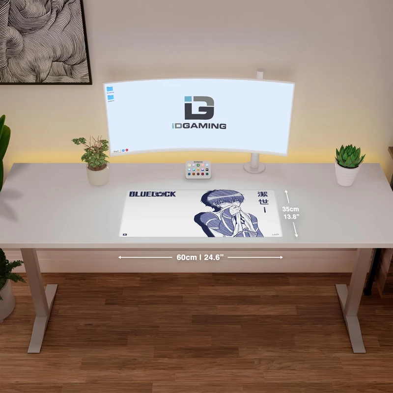 Blaue Fußballskizze