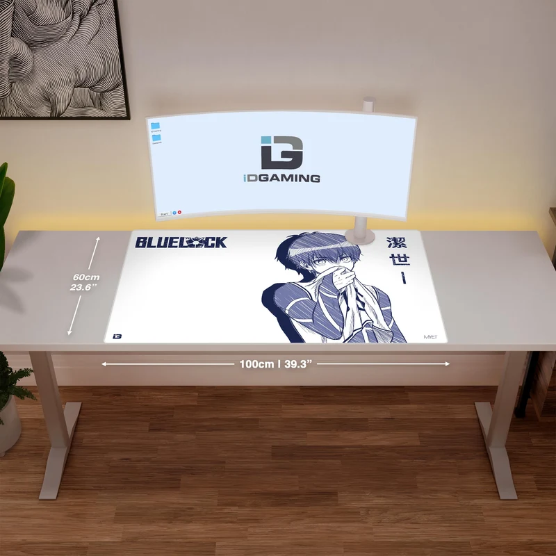 Blaue Fußballskizze