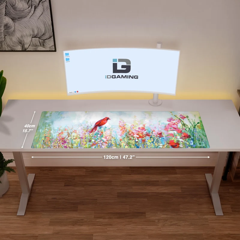 Kardinal unter den Wildblumen