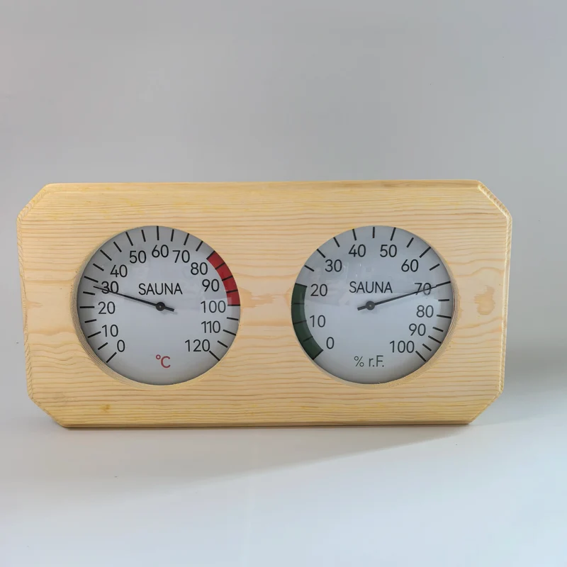 Harvia Sauna Wooden Hygrometer Thermometer Wall Mounted Sauna Hygrometer Sauna Accessories
