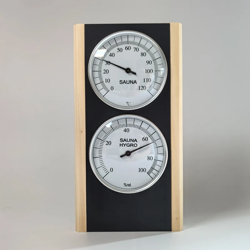 Harvia Sauna Wooden Hygrometer Thermometer Wall Mounted Sauna Hygrometer Sauna Accessories