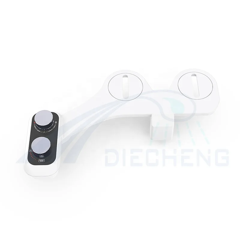 Toilet Bidet Easy to Install Non Electric Double Nozzle Fresh Water Cold Water Spray Bidet Toilet Seat Accessories