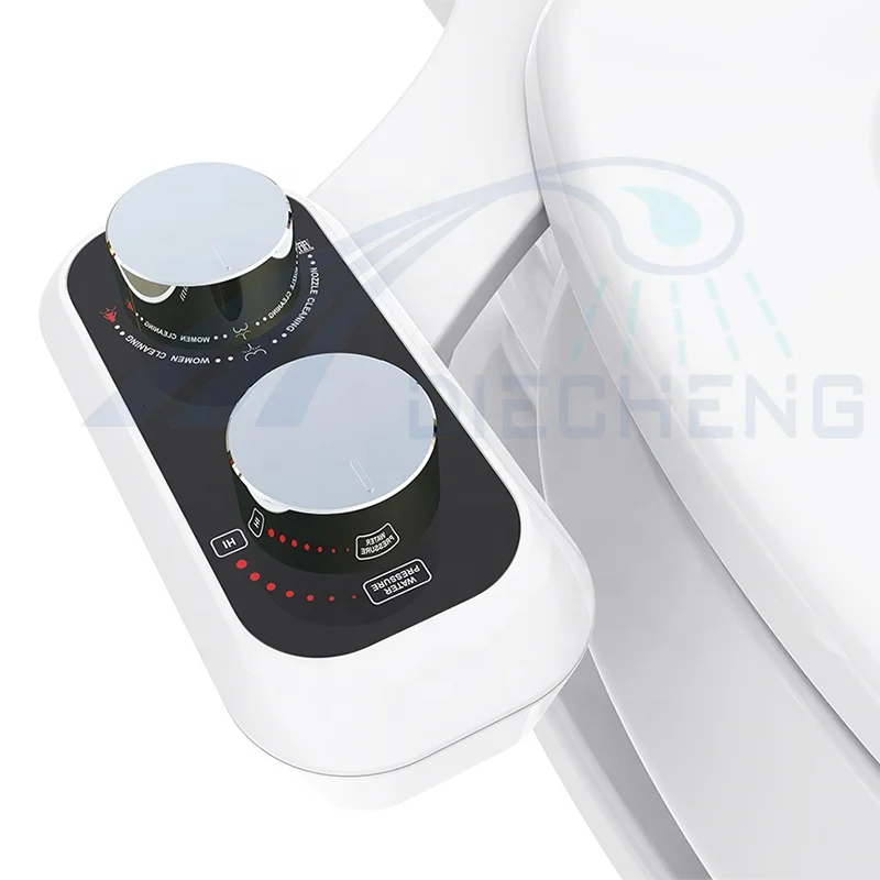 Toilet Bidet Easy to Install Non Electric Double Nozzle Fresh Water Cold Water Spray Bidet Toilet Seat Accessories
