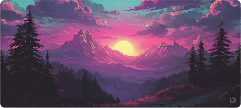 Alpensonnenuntergang
