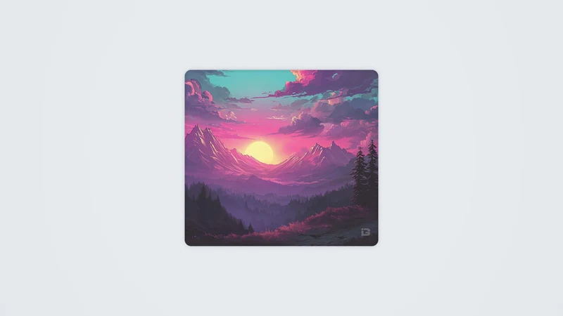 Alpensonnenuntergang