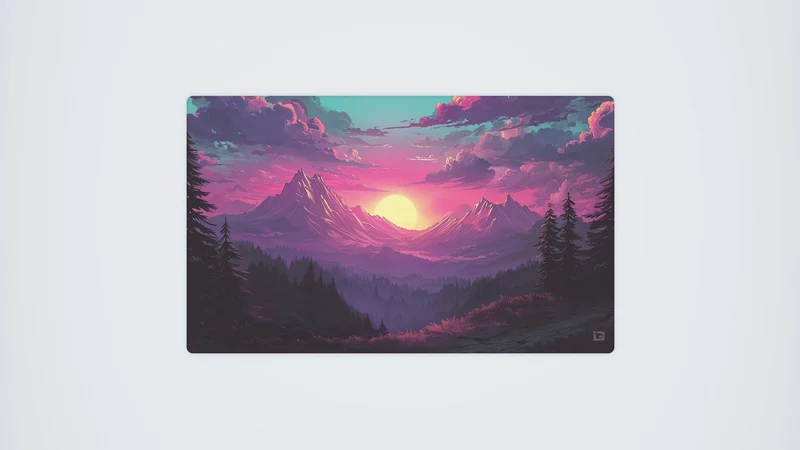 Alpensonnenuntergang