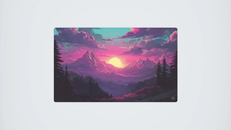 Alpensonnenuntergang