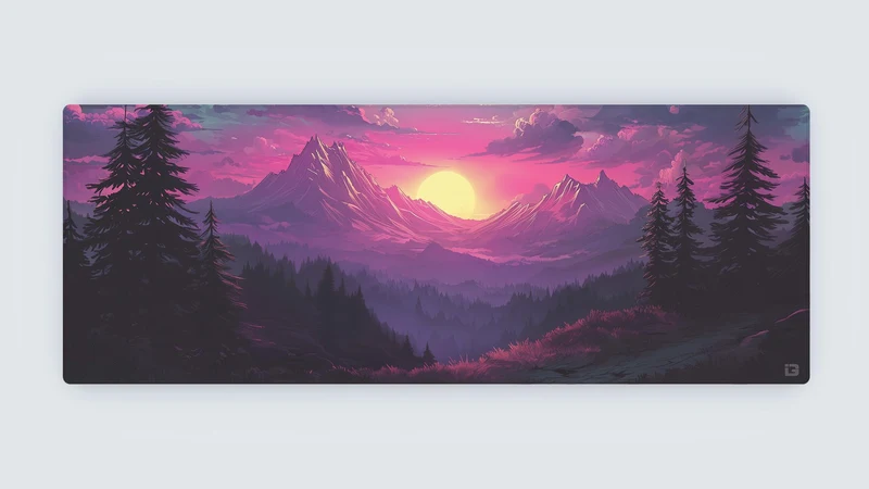 Alpensonnenuntergang