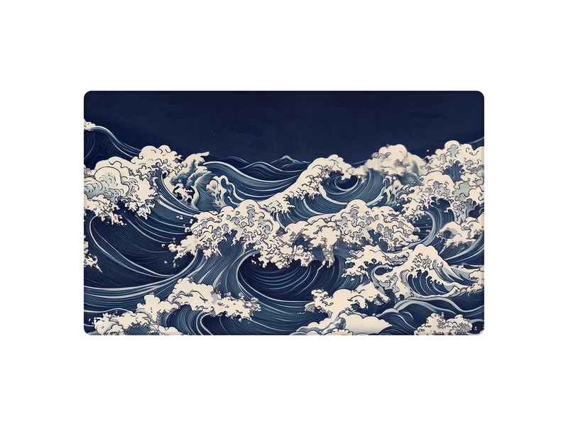 Blaue Wellen