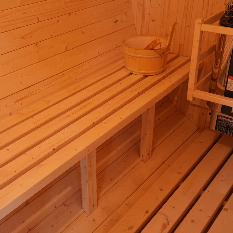 2-in-1 Outdoor Barrel Sauna Combo: 4-Person Home Sauna Kit with Built-in Steam Generator for Relaxing Spa Experience