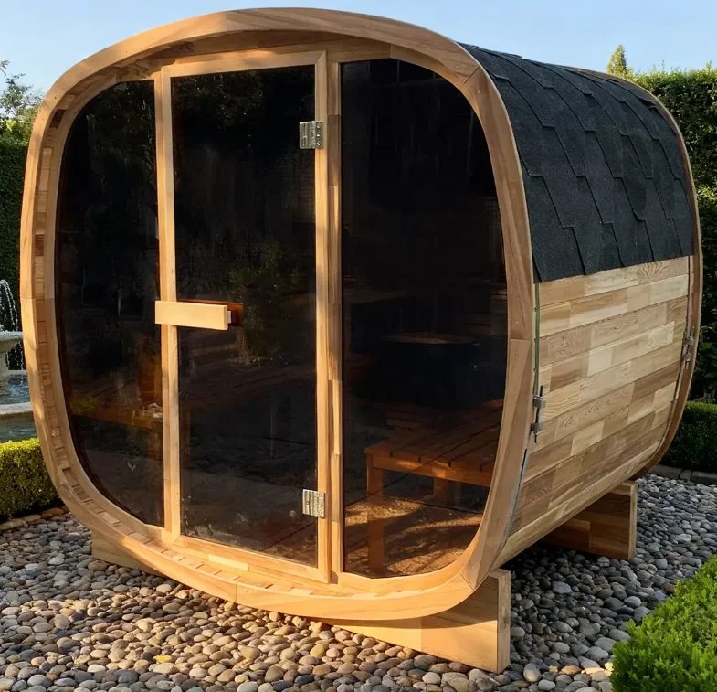 4-Person Cedar Sauna Aromatic Wellness Therapy for Your Outdoor Sanctuary